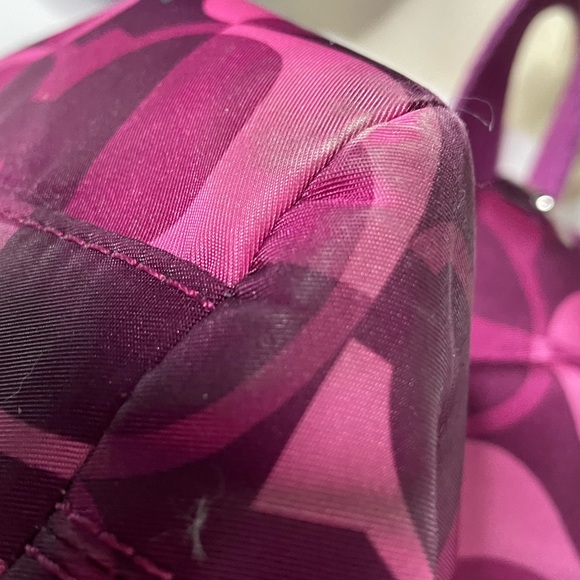 Coach Adjustable Shoulder Bag Pink Initial - Picture 11 of 12